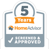 five years home advisor screened and approved